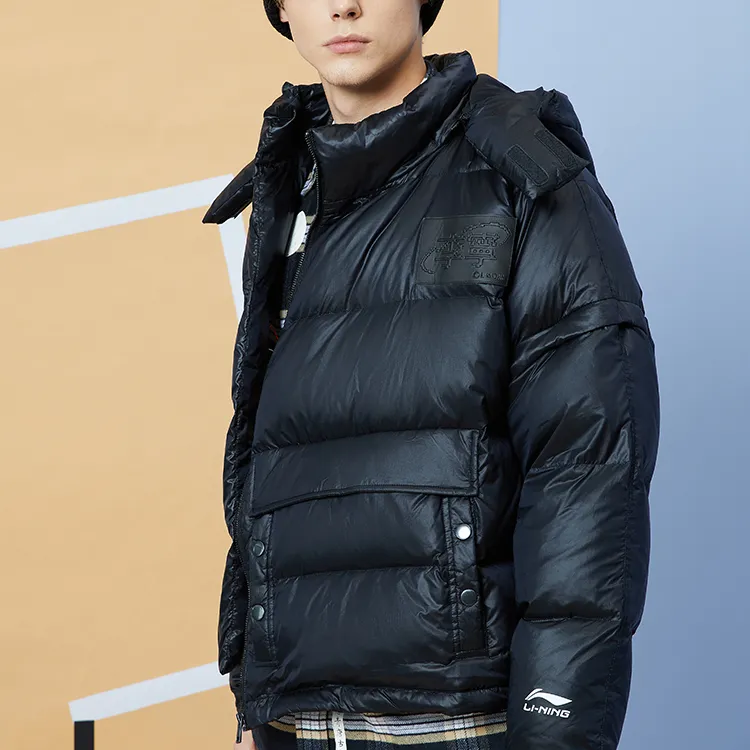 LiNing Down Jackets Men New Standard Black-4