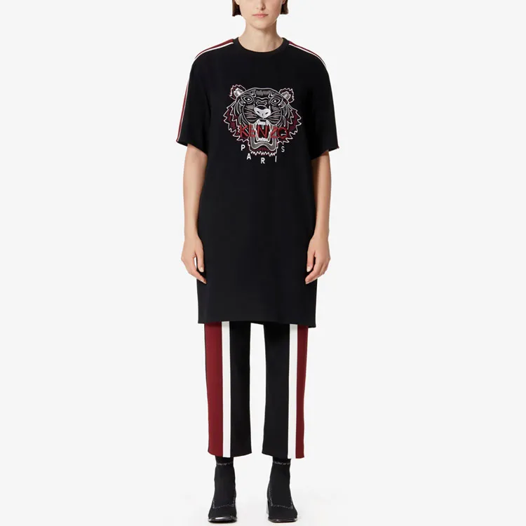 KENZO Short Sleeved Dresses Women's Black-4