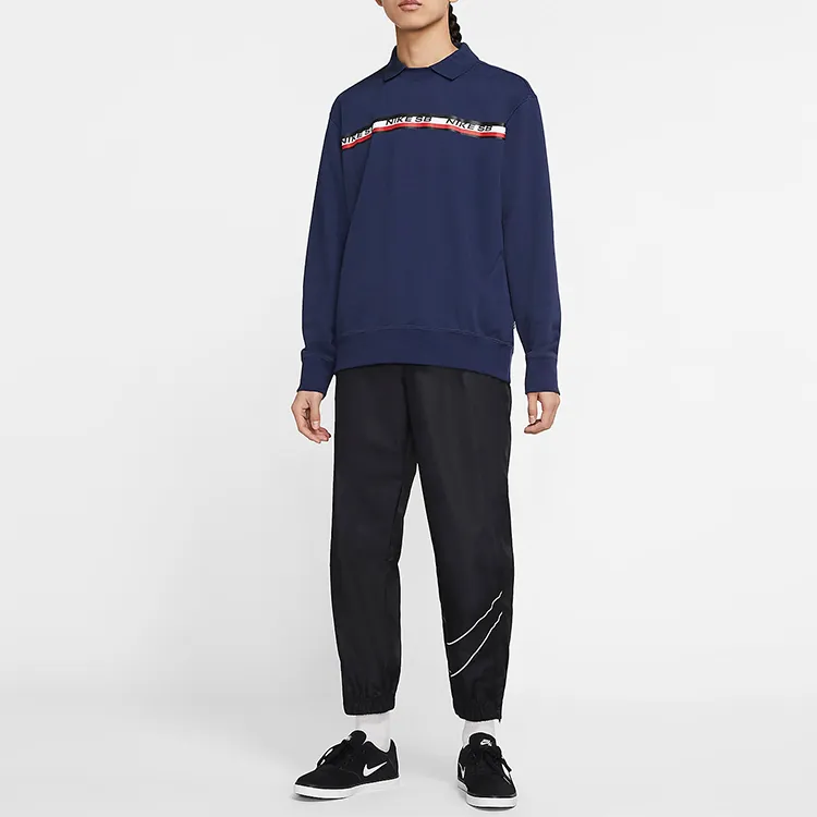 Nike Sweatshirts Men Dark Blue-2