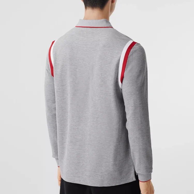 Burberry Polo Shirts Men Gray-3