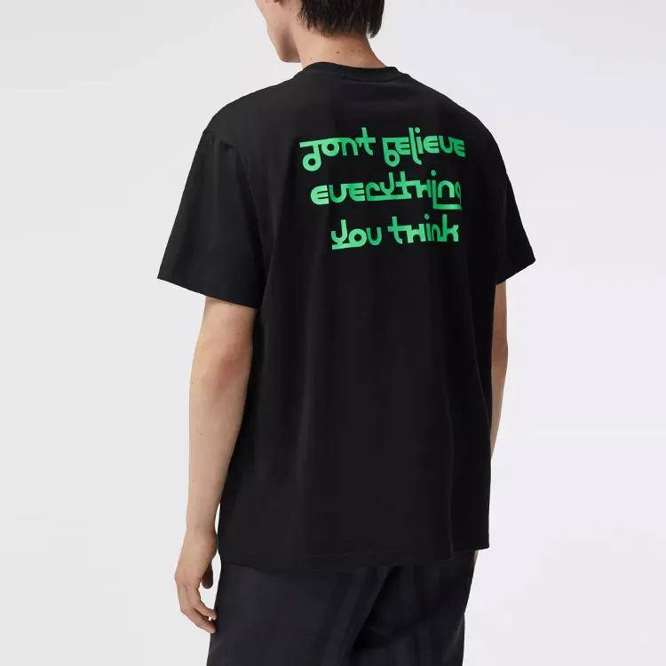 Burberry T Shirts Men Black-2