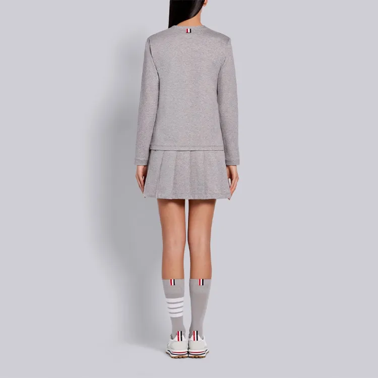 THOM BROWNE Long Sleeved Dresses Women's Light Gray-2