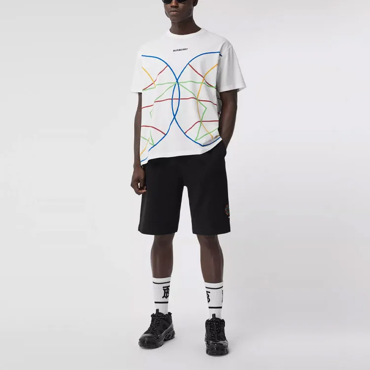 Burberry Casual Shorts Men Black-1