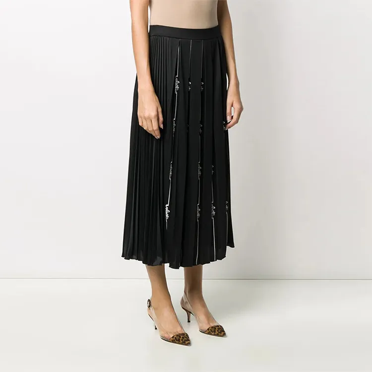 Valentino Casual Long Skirt Women's Black-1