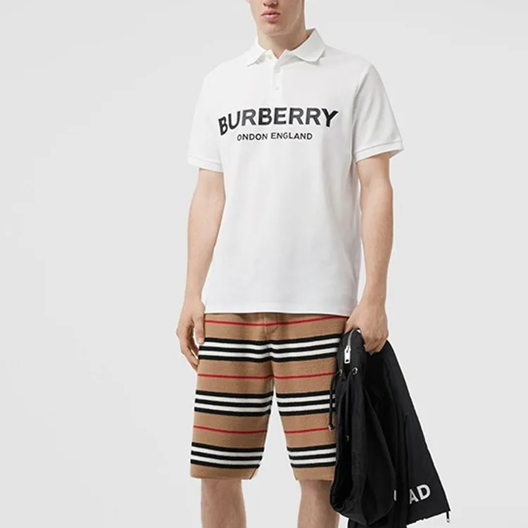 Burberry Polo Shirt Men's White-1