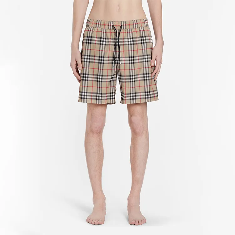 Burberry Casual Shorts Men Beige-2