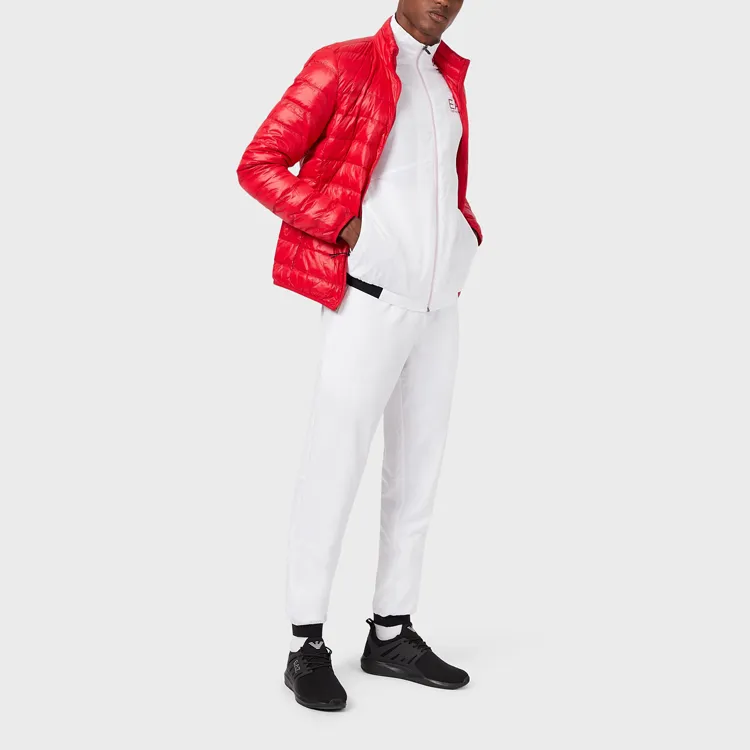 EMPORIO ARMANI EA7 Down Jacket Men's Red-3
