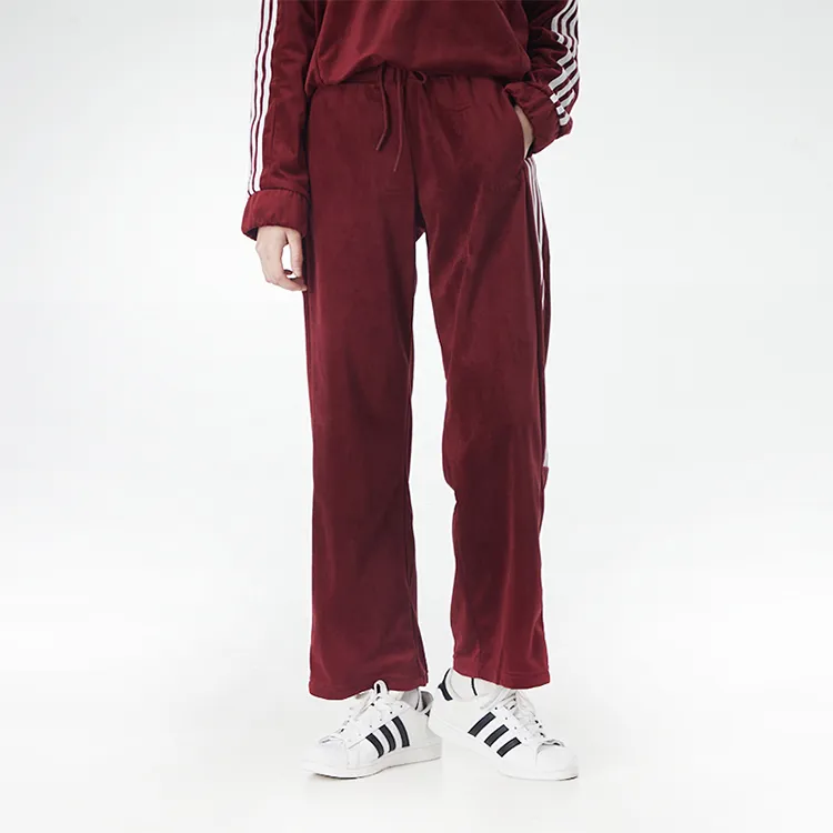 Adidas Neo Straight Casual Pants Women's Red-3