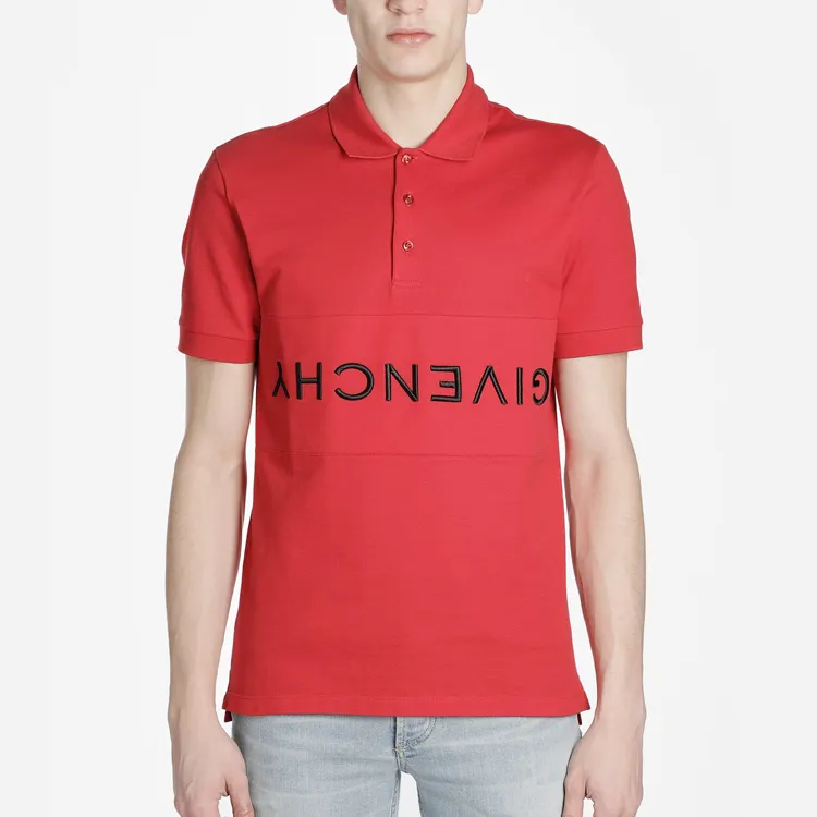Givenchy Polo Shirts Men Red-1