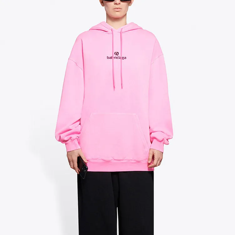 Balenciaga Soccer Hoodie Pink-3