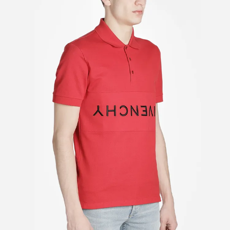 Givenchy Polo Shirts Men Red-3