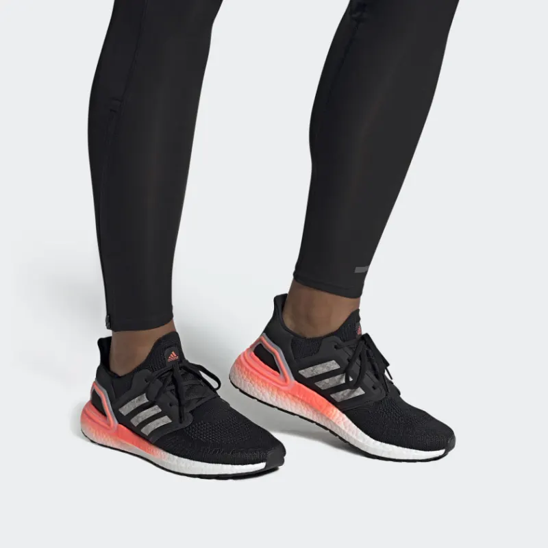 Adidas Ultra Boost 20 Core Black Signal Coral-5