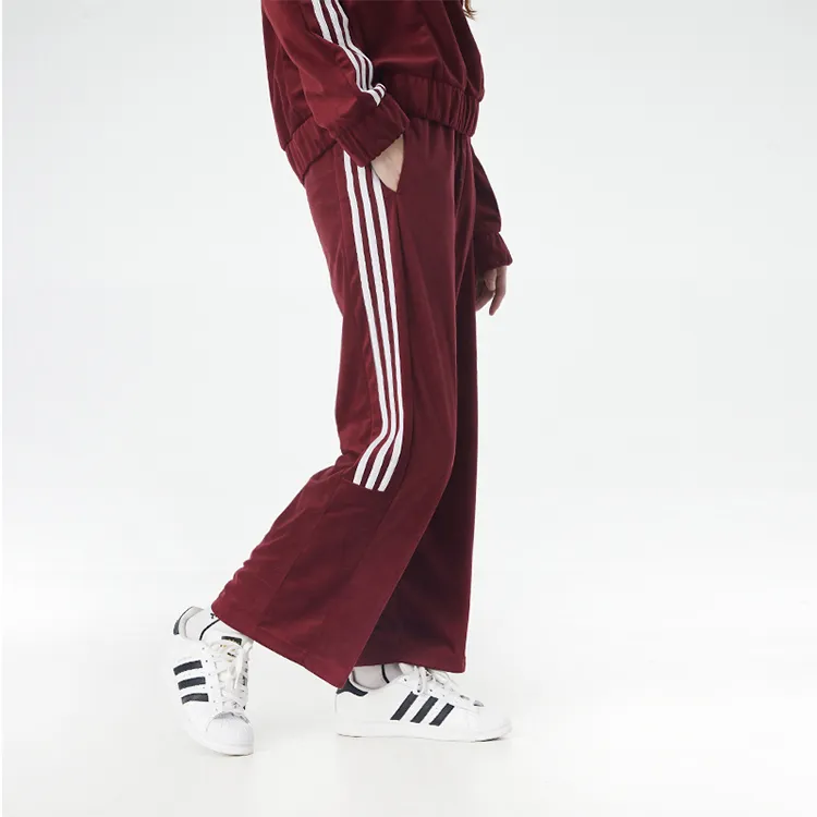 Adidas Neo Straight Casual Pants Women's Red-4