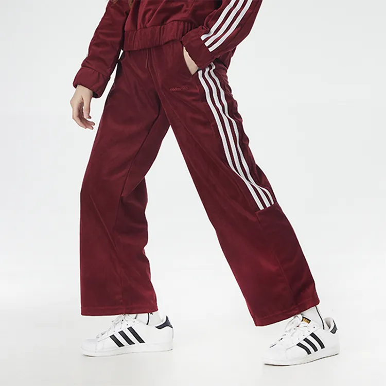Adidas Neo Straight Casual Pants Women's Red-5