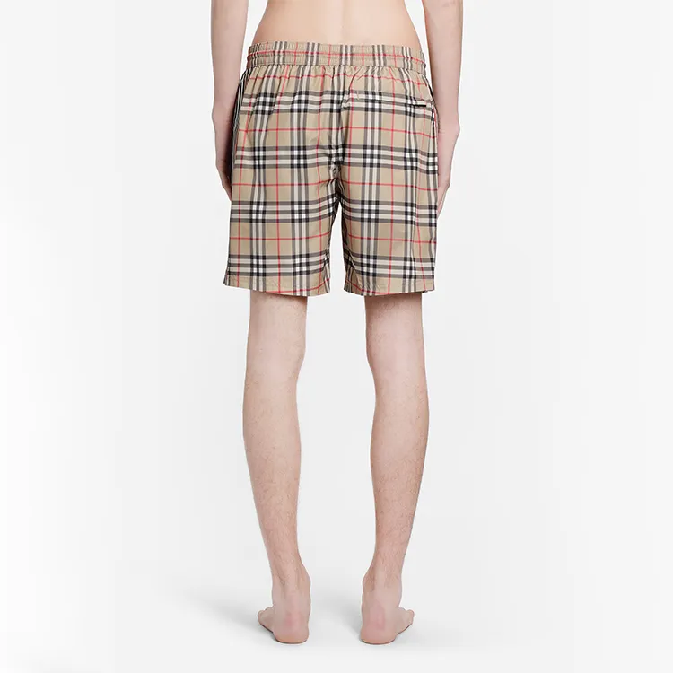 Burberry Casual Shorts Men Beige-4