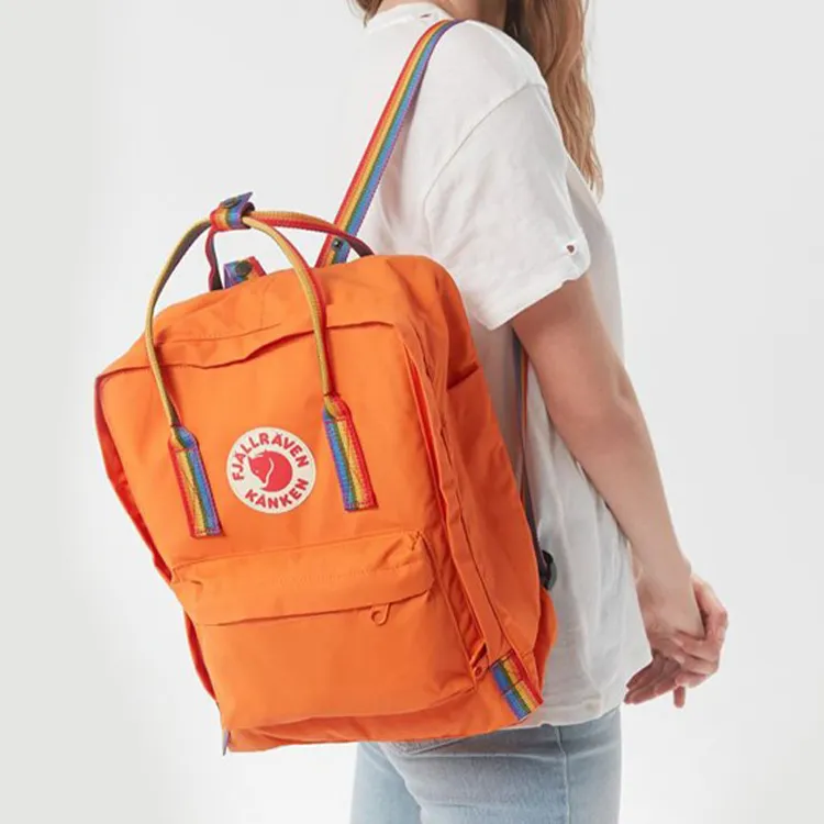 Fjallraven Kanken Vinylon Backpack Unisex Orange-5
