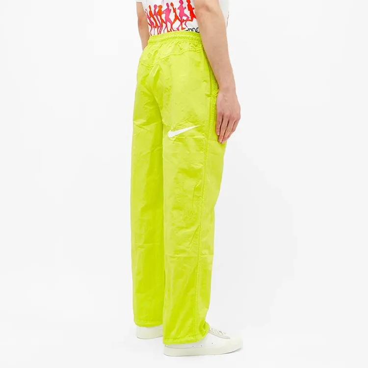 Nike X Stussy X Nike Co branded Series Knitted Sweatpants Unisex Yellow-4