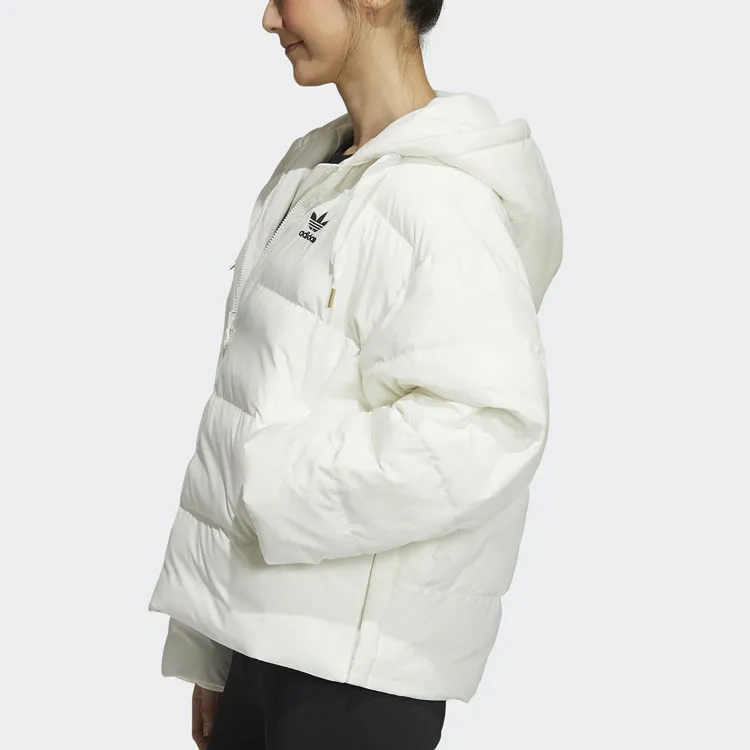 Adidas Originals Puffer Jackets Women's Jade White-3