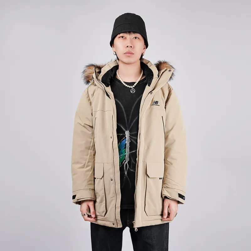 New Balance Down Jackets Men Khaki-5