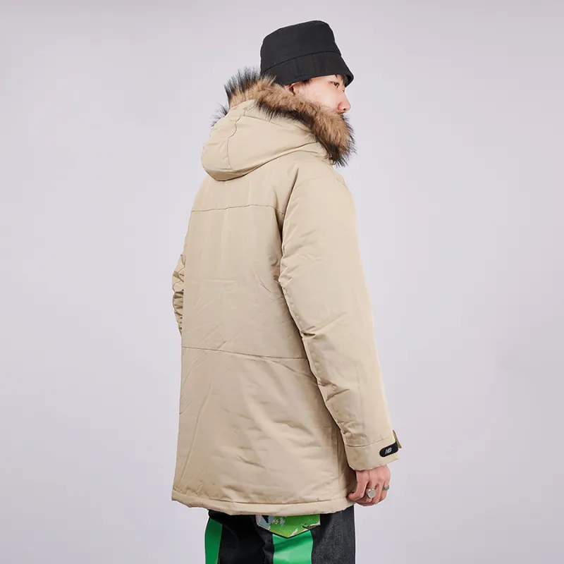 New Balance Down Jackets Men Khaki-4