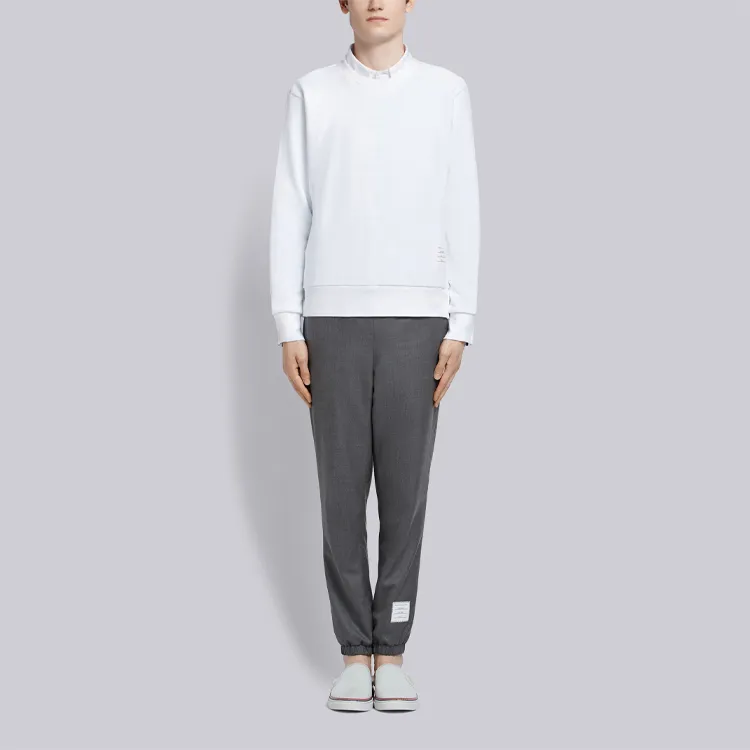 THOM BROWNE RWB stripe Cotton Sweatshirt-5