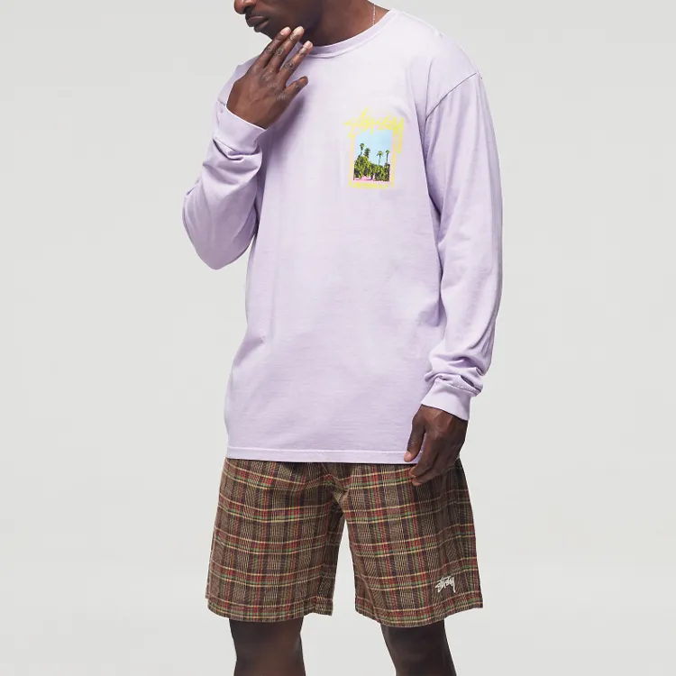 Stussy Palm Desert Pigment Dyed Long Sleeve Tee-2