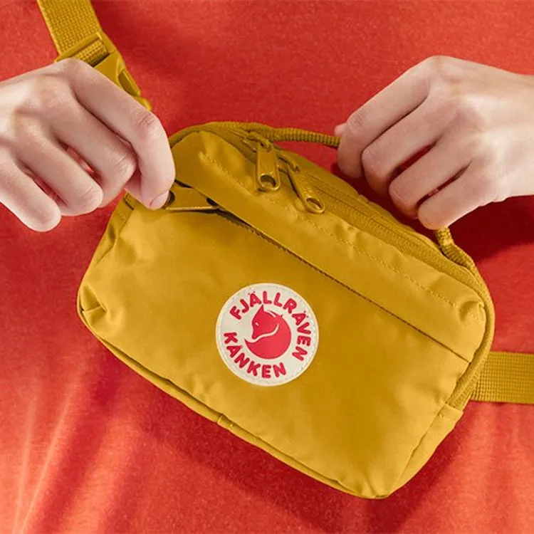 Fjallraven Kanken Polyester Fanny Pack Mini Unisex Yellow-2