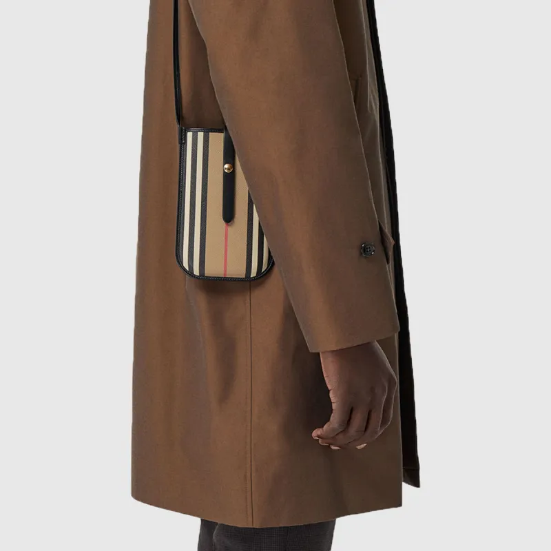 Burberry Eco Friendly Canvas Canvas Bag Cell Phone Pouch Regular Unisex Archive Beige-5