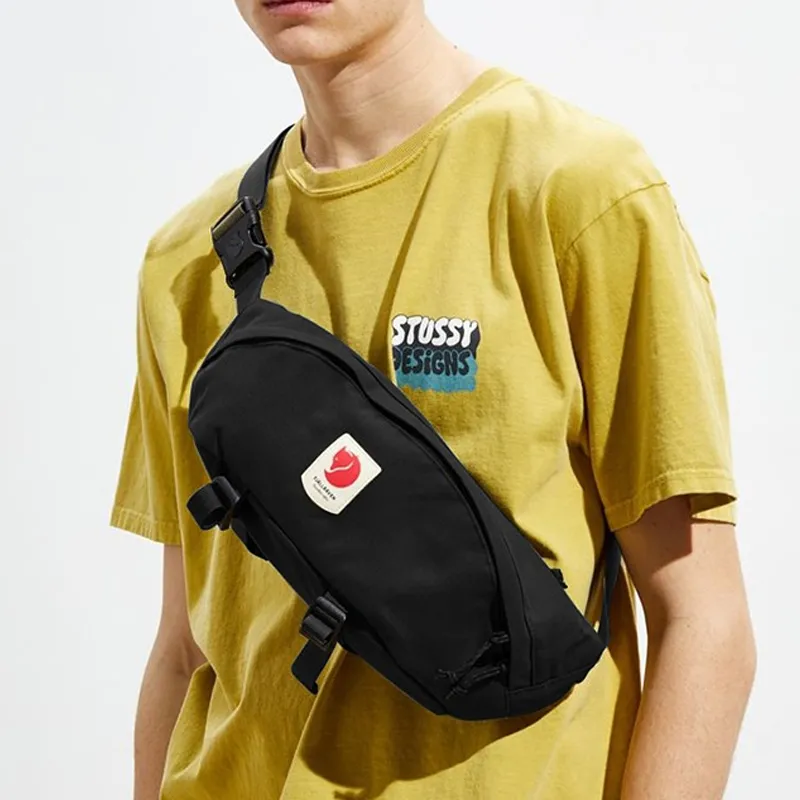 Fjallraven Polyamide Shoulder Bag, Crossbody Bag, Fanny Pack, Sling Bag Regular Unisex Black-5