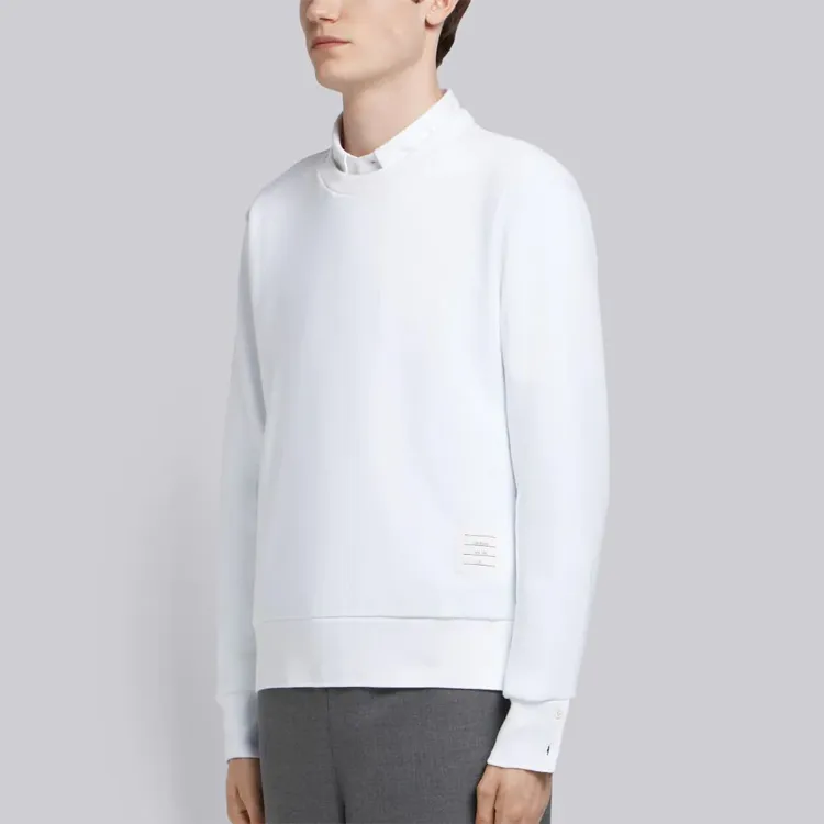 THOM BROWNE RWB stripe Cotton Sweatshirt-4