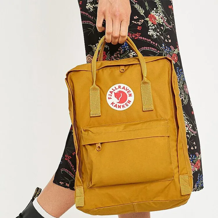 Fjallraven Kanken Nylon With Nylon Backpack Regular Unisex Oak Nut-4