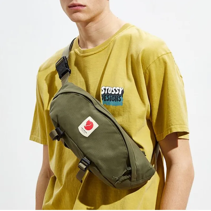 Fjallraven Polyamide Sling Bag Fanny Pack Large Size Unisex Laurel Green-5