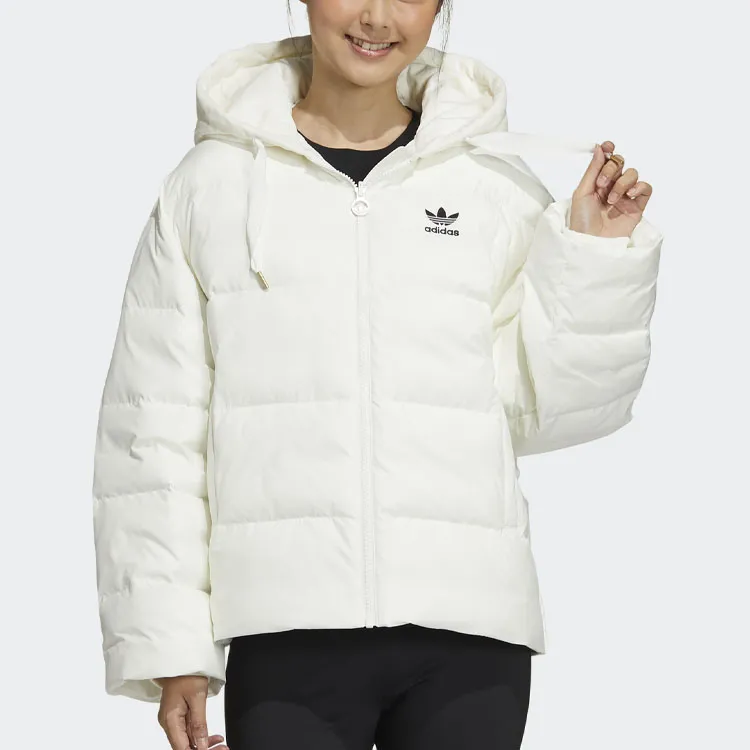 Adidas Originals Puffer Jackets Women's Jade White-2