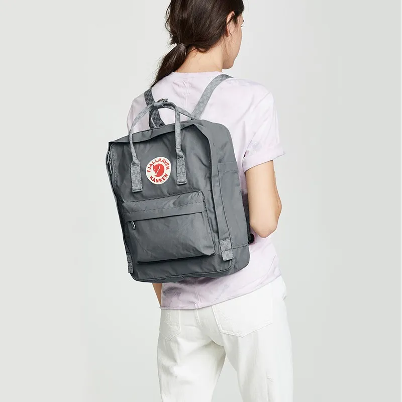 Fjallraven Kanken Cotton Backpack Regular Unisex Super Gray-4