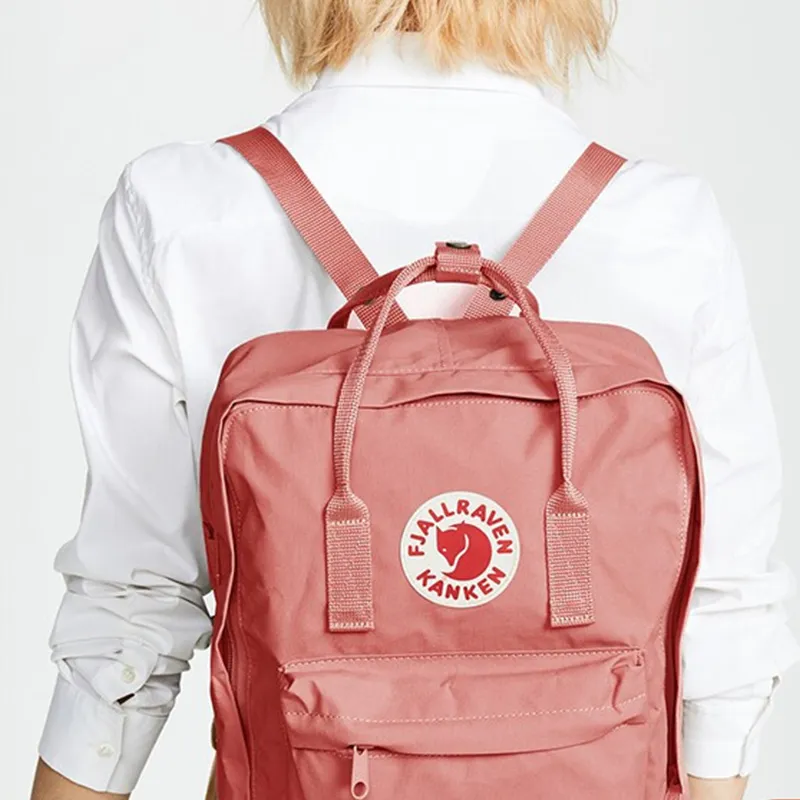 Fjallraven Polyester Backpack Double-Shoulder Backpack Regular Women's Large Lilac Multicolor-4