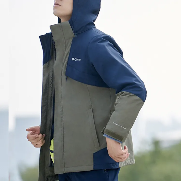 Columbia Waterproof And Windproof Windbreaker Jacket Unisex Army Green-6