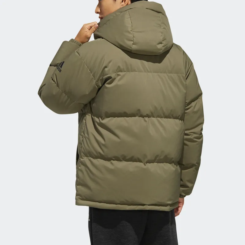 Adidas Down Jacket Men's Khaki Brown-4