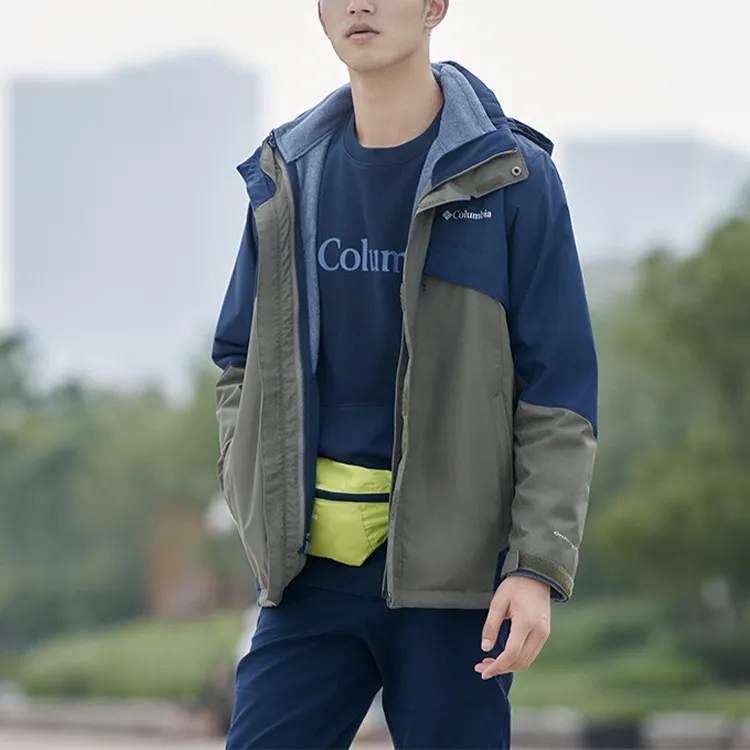 Columbia Waterproof And Windproof Windbreaker Jacket Unisex Army Green-5