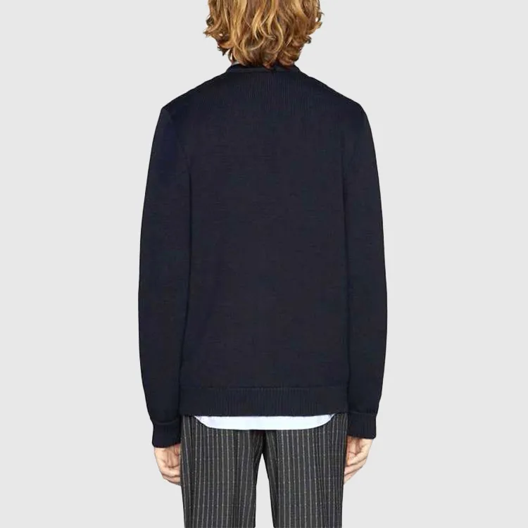 GUCCI Sweaters Men Dark Blue-3