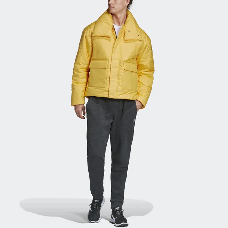 Adidas Puffer Jacket Men's Yellow-3