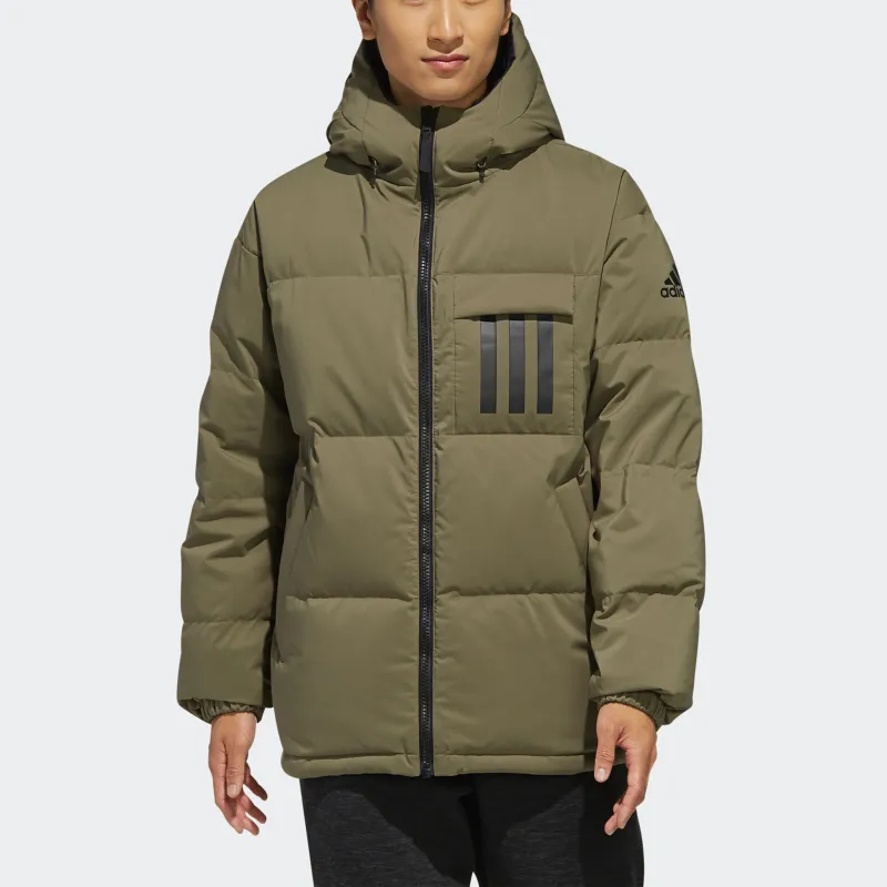 Adidas Down Jacket Men's Khaki Brown-3