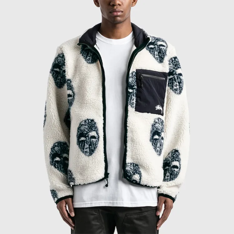 Stussy Mask Jacquard Sherpa-3