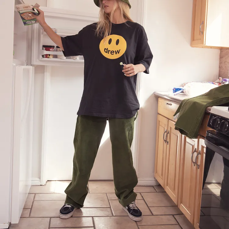 Drew House Smiley Collection T Shirt Unisex Black-5