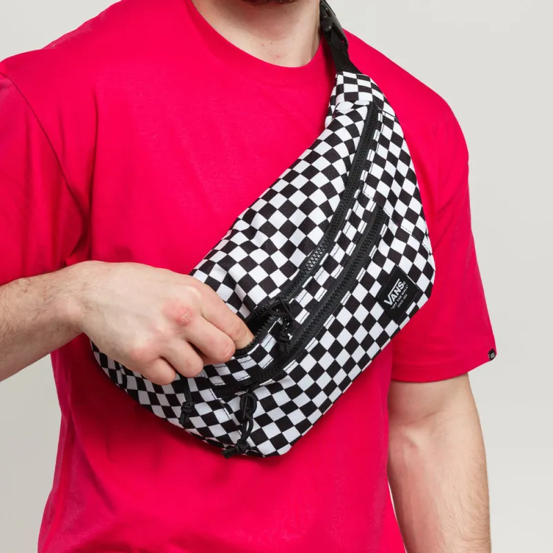 Vans Polyester Fanny Pack Regular Men's Black White-3