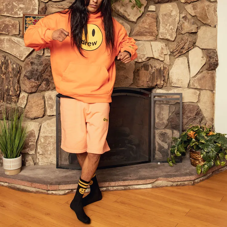 Drew House Smiley Collection Sweatshirts Unisex Orange-2