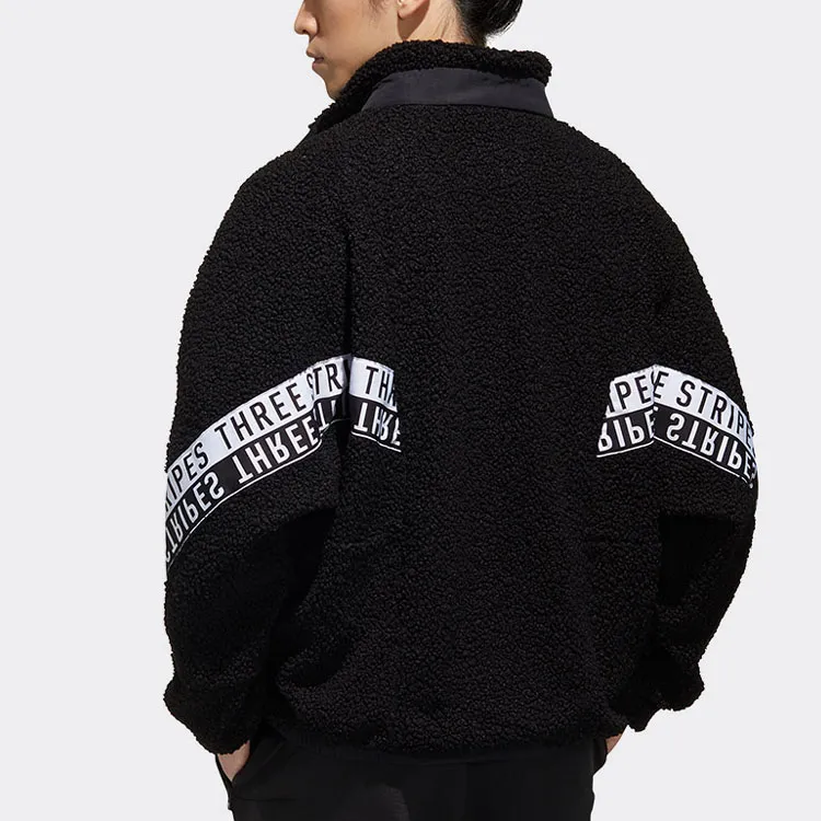 Adidas Velvet Jackets Men Black-3