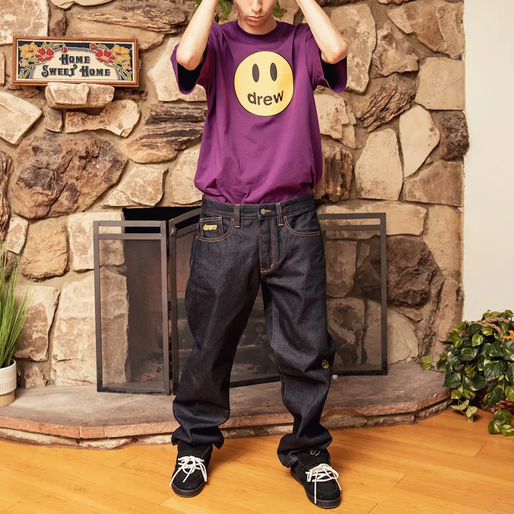 Drew House Smiley Collection T Shirt Unisex Purple-2