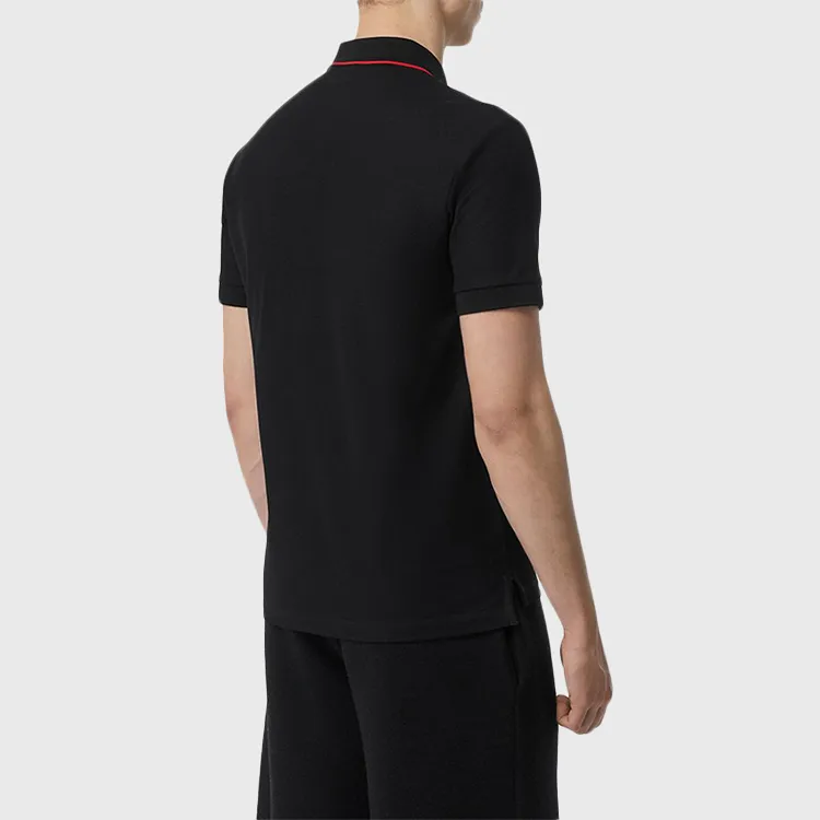 Burberry Monogram Motif Piqué Cotton Polo Shirt-4