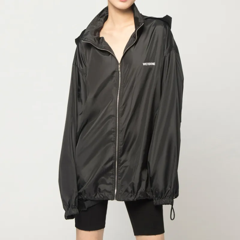 WE11DONE Logo print Hooded Jacket-3