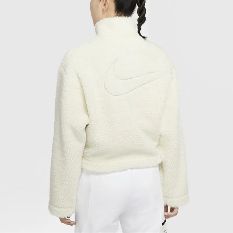 Nike Velvet Jackets Women's White-3